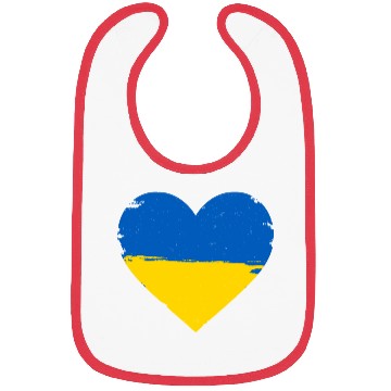 Discover Ukraine Flag Ukrainian Heart Bibs
