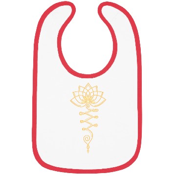 Discover Lotus Unalome Yoga Meditation Zen Buddhism Bibs