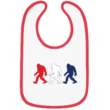 Discover Mysterious Bigfoot Sasquatch Silhouette Design Bibs