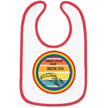 Discover keep calm and ride on Bibs