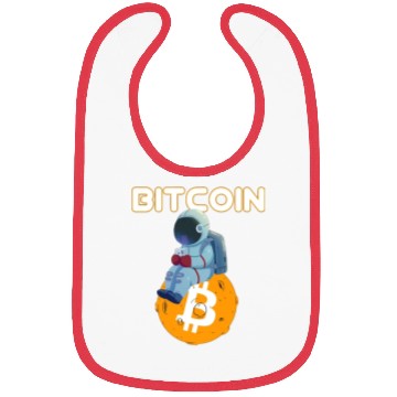 Discover Bitcoin Coin-Crypto Astronaut Bibs