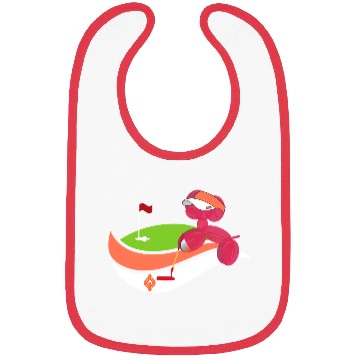Discover Summer Golf Balloon Dog Bibs