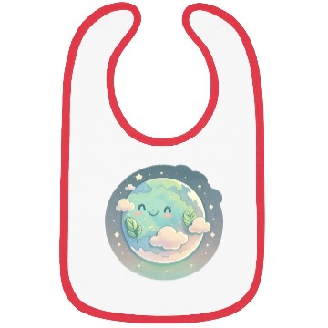 Discover Earth Happy Lovers Space Science Planet Bibs