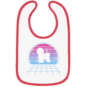 Discover Bichon Frise Silhouette Retro Vintage Bibs