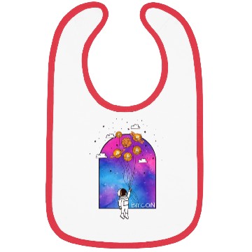 Discover Bitcoin Coin-Crypto Astronaut Bibs