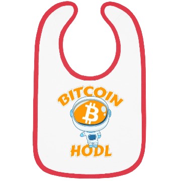 Discover Bitcoin Coin-Crypto Astronaut-HODL Bibs