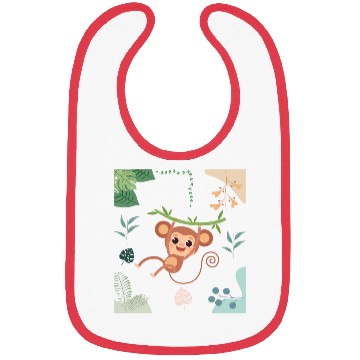 Discover Baby Monkey Bibs