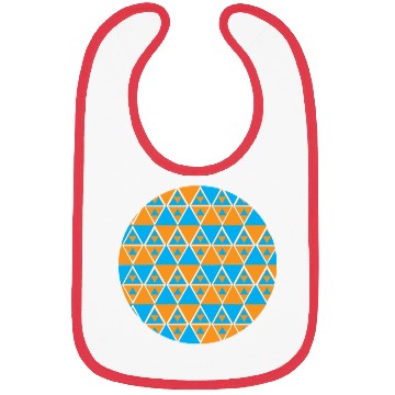 Discover magic colorful triangles ,geometic art design Bibs