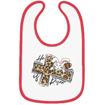 Discover Happy Easter He Is Risen Jesus Cross Easter Bunny Bibs