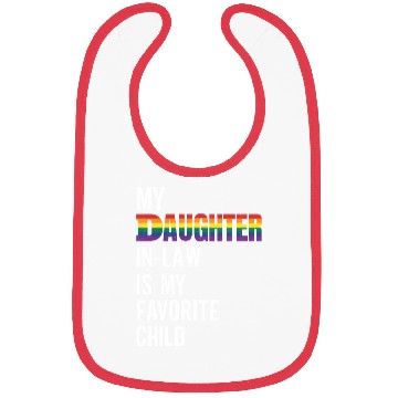 Discover My Daughter-in-law Is My Favorite Child Rainbow Fl Bibs