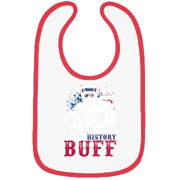Discover History Buff Independence Day Lincoln Patriot USA Bibs