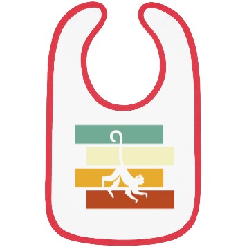 Discover monkey retro Bibs