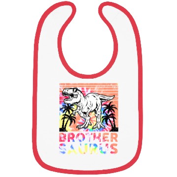 Discover Brothersaurus T Rex Dinosaur Big Brother Bibs