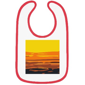 Discover Sunset Rectangle Bibs