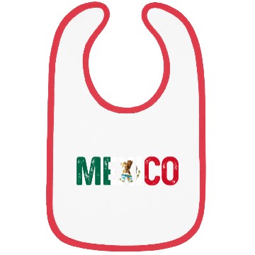 Discover Mexico Mexican Flag Pride Bibs