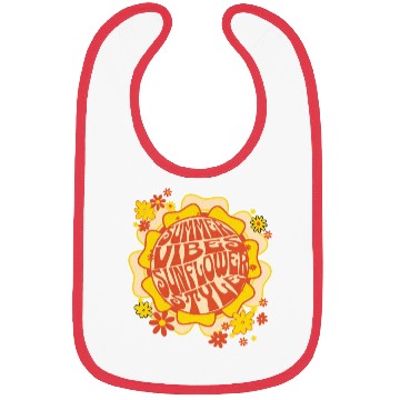 Discover SUMMER VIBES SUNFLOWER STYLE Bibs