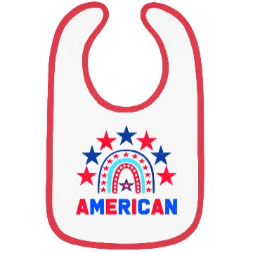 Discover American Independence Day Love America Patriot Bibs