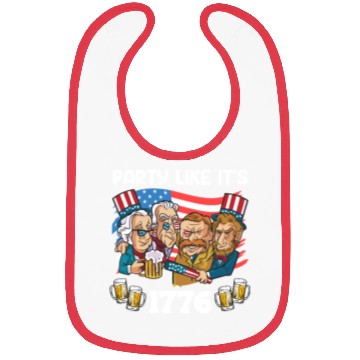 Discover Party like it's 1776 Patriot US Presidents Bibs