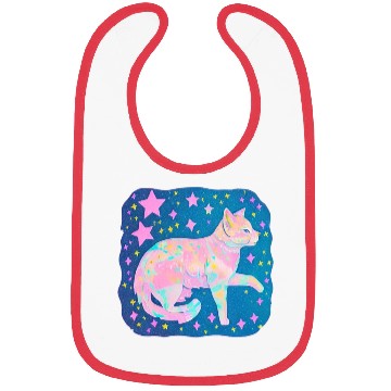 Discover Neon Star Cat Bibs