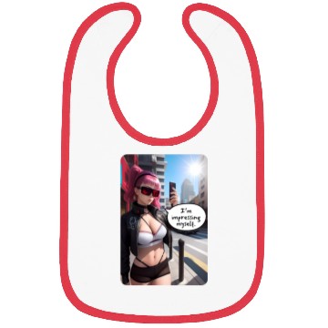 Discover Cyberpunk Waifu Influencer Design 6 Bibs