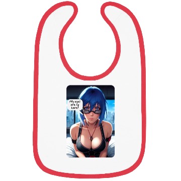 Discover Cyberpunk Waifu Influencer Design 10 Bibs