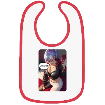 Discover Cyberpunk Waifu Influencer Design 4 Bibs
