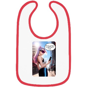 Discover Cyberpunk Waifu Influencer Design 7 Bibs