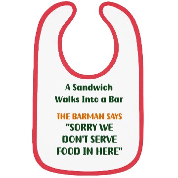 Discover Unexpected Encounter: When a Sandwich Enters a Bar Bibs