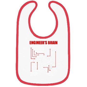Discover Engineer's Brain - Funny Sarcastic Engineering Bibs