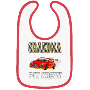 Discover Grandma Pit Crew Birthday Racing Car Theme Race Bibs