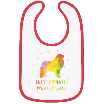 Discover Great Pyrenees Mom Colorful Great Pyrenees Gifts Bibs