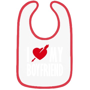 Discover I Love My Boyfriend Bibs