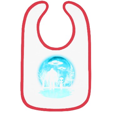 Discover Alien And Bigfoot Moon Bibs