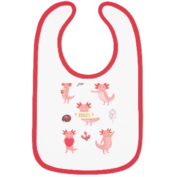 Discover Set Axolot Axolotl Bibs