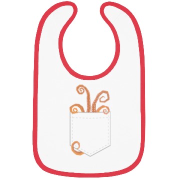Discover Octopus In The Pocket Funny Ocean Animals Lover Bibs