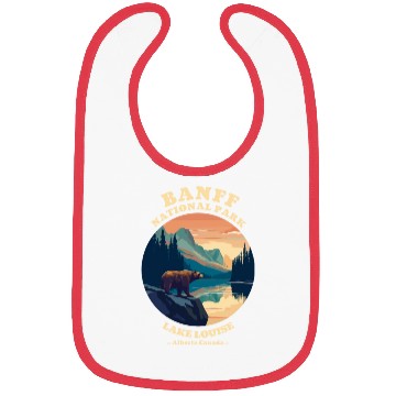 Discover Vintage Retro Canadian Banff National Park Bibs