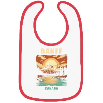 Discover Vintage Retro Canadian Banff National Park Bibs
