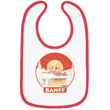 Discover Vintage Retro Canadian Banff National Park Bibs