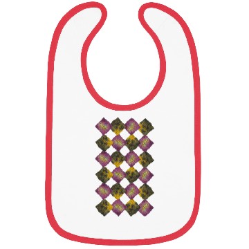 Discover Purple Mosaic Rhombuses. Bibs