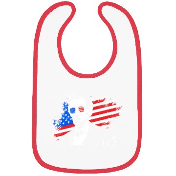 Discover Merica Lincoln President Independence Day Party Bibs