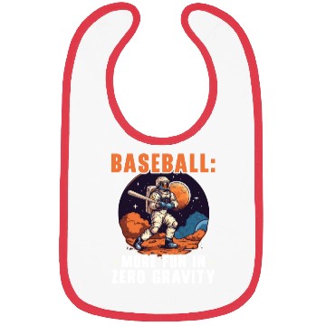 Discover Baseball Astronaut Baseball Player Outerspace Bibs