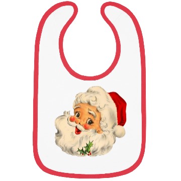 Discover Santa Face Santa Bibs