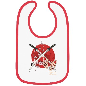 Discover Ancient Japanese Cherry Blossom Samurai Katana Swo Bibs