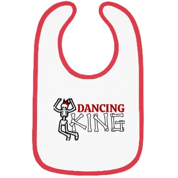Discover Halloween Dancing King Skeleton Dancing Funny Gift Bibs