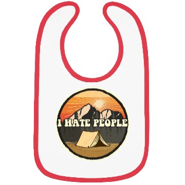 Discover I Hate People Camping Nature Outdoor Camper Bibs