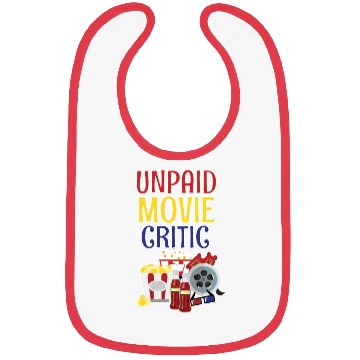 Discover Funny Unpaid Movie Critic Bibs