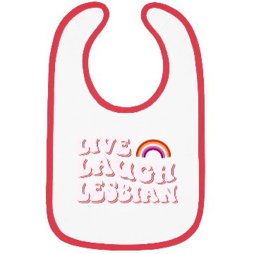 Discover live laugh lesbian Pride Month Bibs