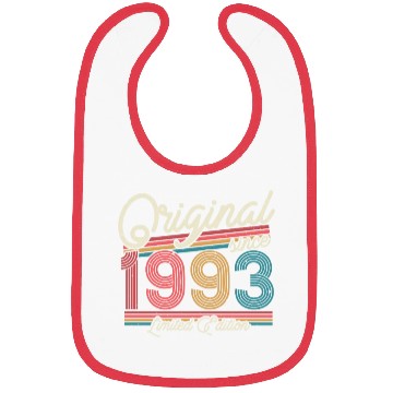 Discover Vintage Retro 1993 Birthday Gift Bibs