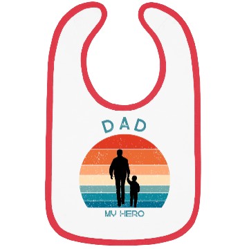 Discover DAD MY HERO - boy Bibs