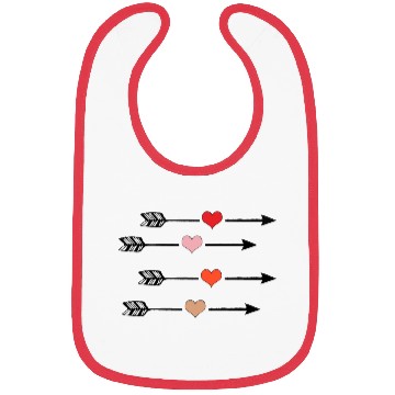 Discover Valentine s Day Cupid Arrow Hearts Bibs